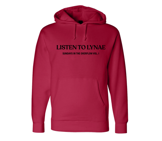 Listen to Lynae Hoodie (Red)